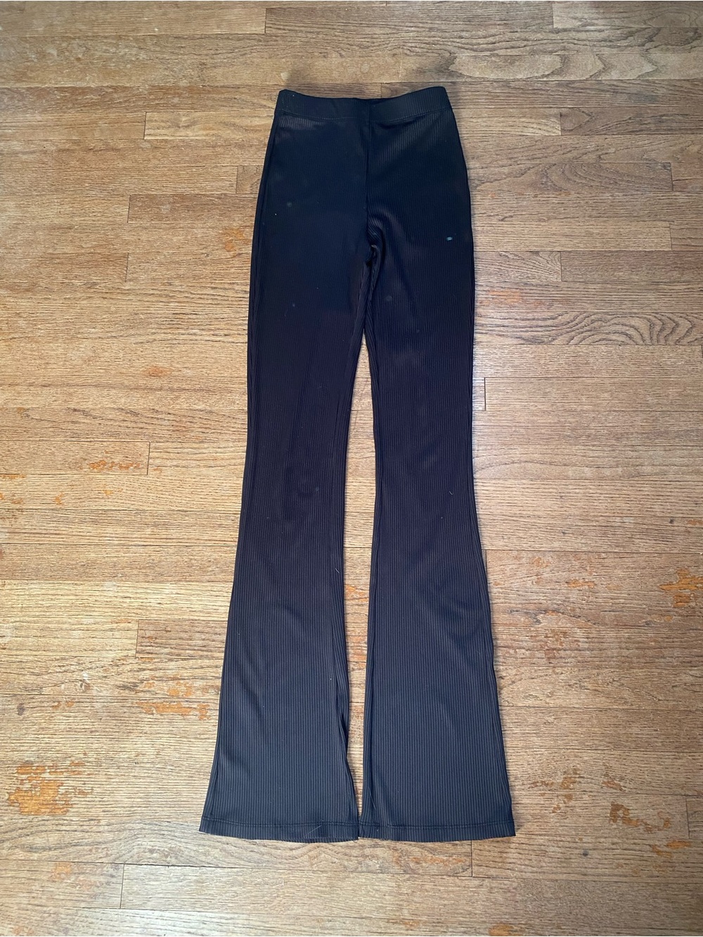 H&M Black Ribbed Flare Leggings Size XS - Women’s